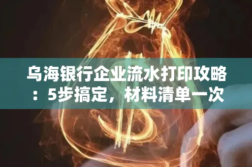 乌海银行企业流水打印攻略：5步搞定，材料清单一次备齐！